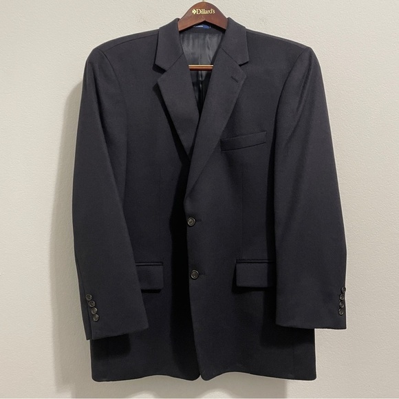 Ralph Lauren 100% Cashmere Jacket Blazer Coat Tux Navy Blue Men’s 44 L - Picture 12 of 12
